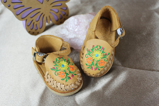 Kids & Baby flower embroidered  huarache