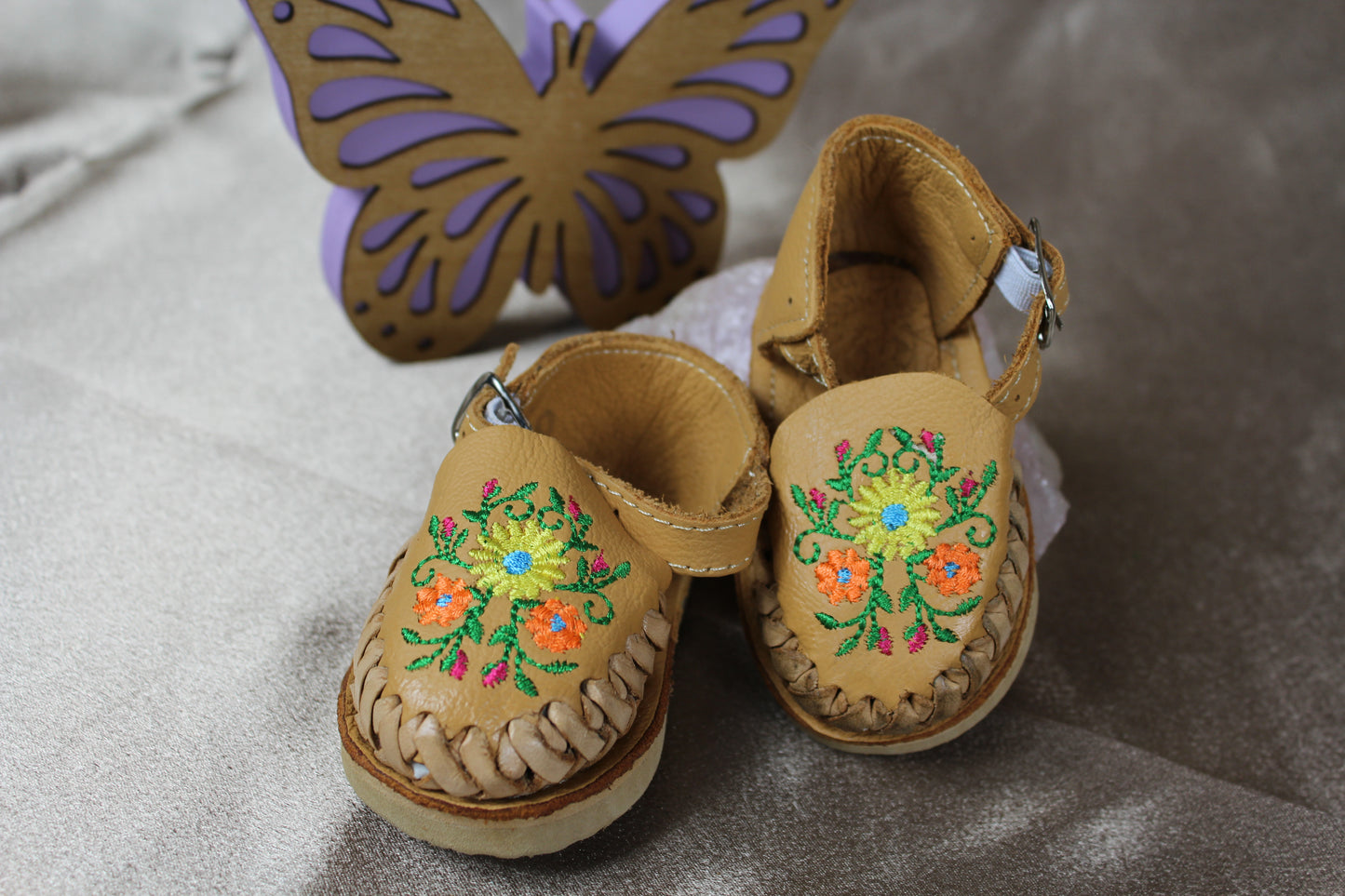 Kids & Baby flower embroidered  huarache