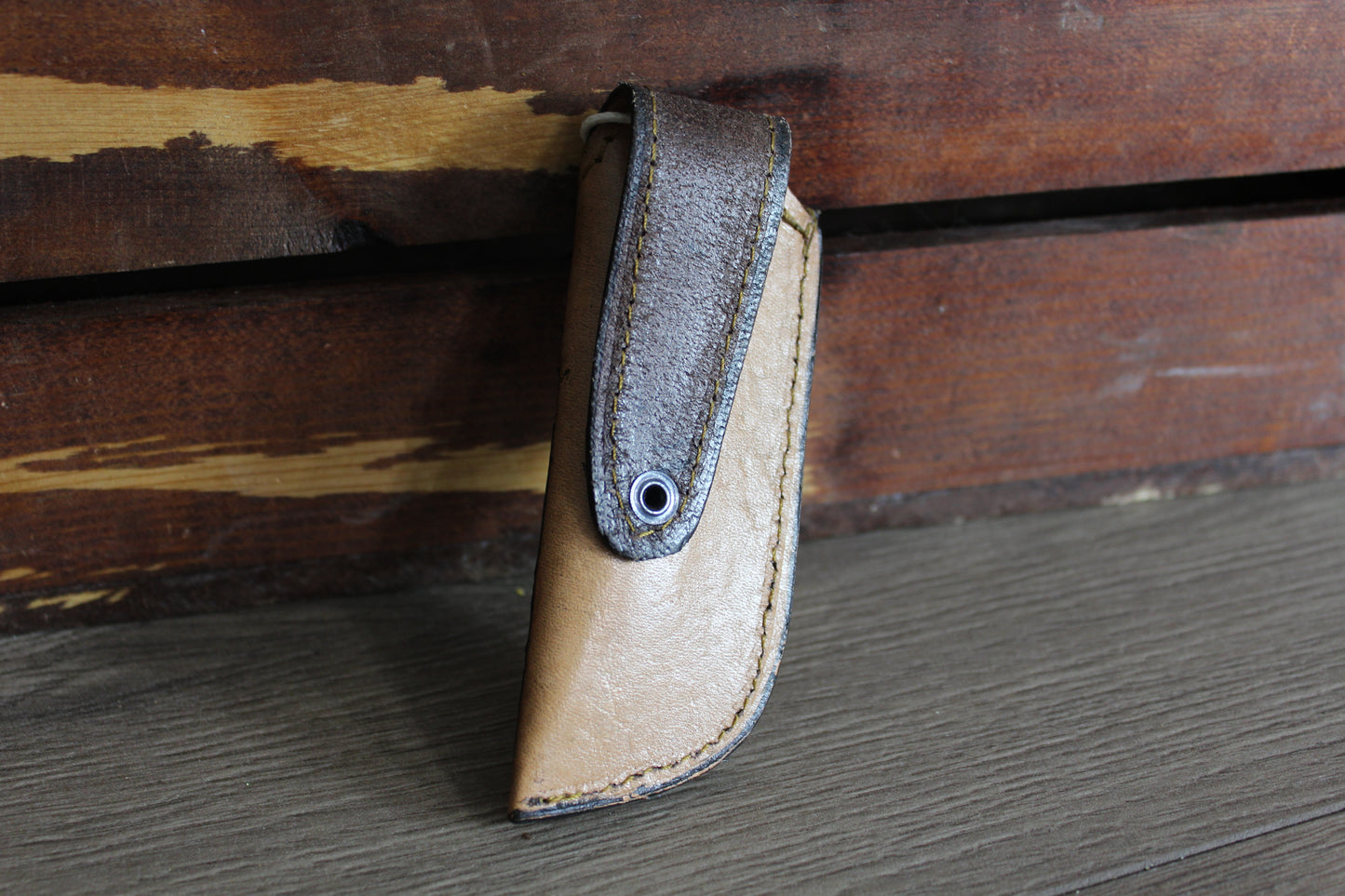 Leather Sheath Hand Toodled Knife Holster, Funda de Navaja Cincelad