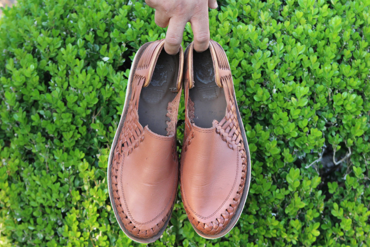 Mexican Leather Sandal. Mexican Huarache. Solid Color Sandal.