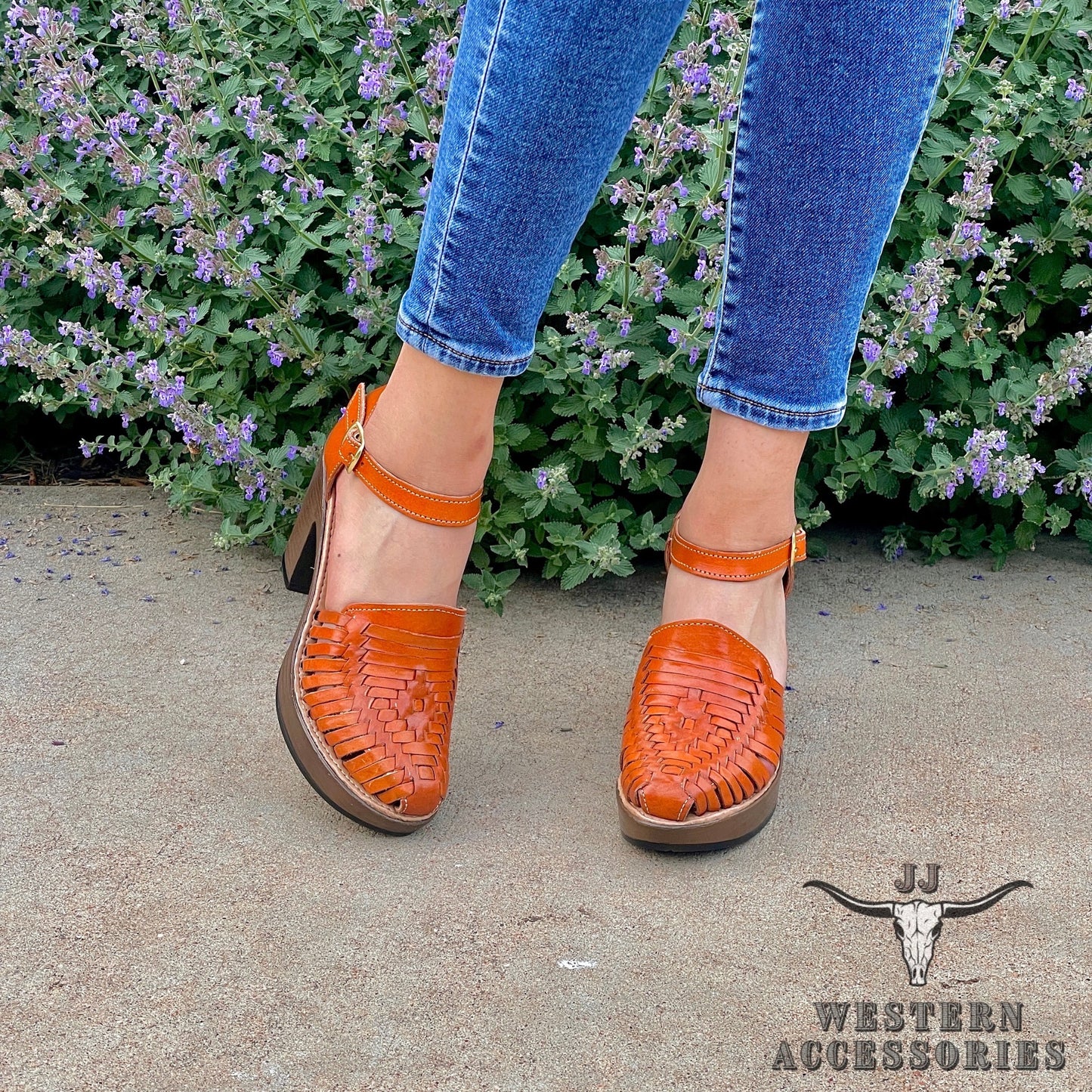 Huaraches Mexicanos Tacon Encorrellados Woven Leather Heel Summer Sandals