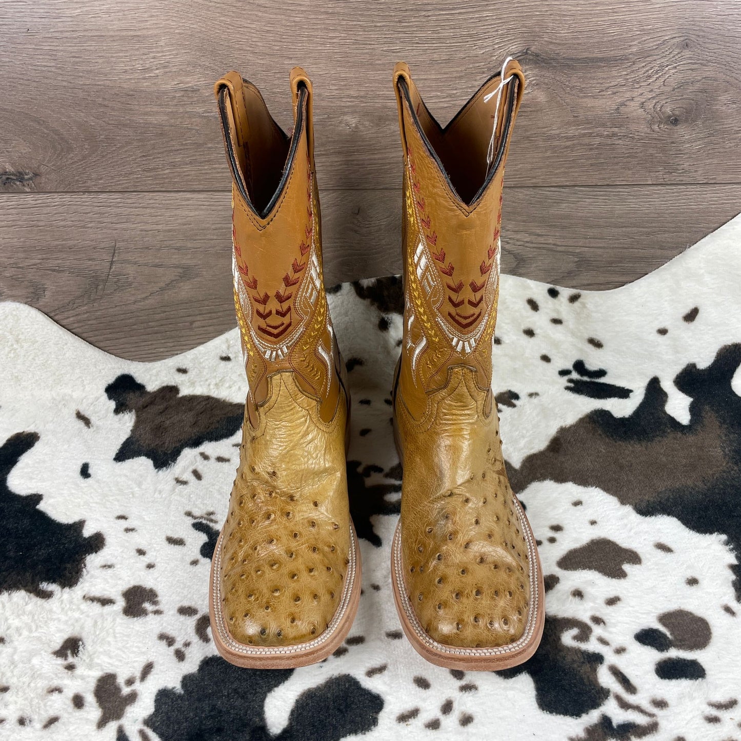 Golden Tan Genuine  Exotic Skin Pull On Boots