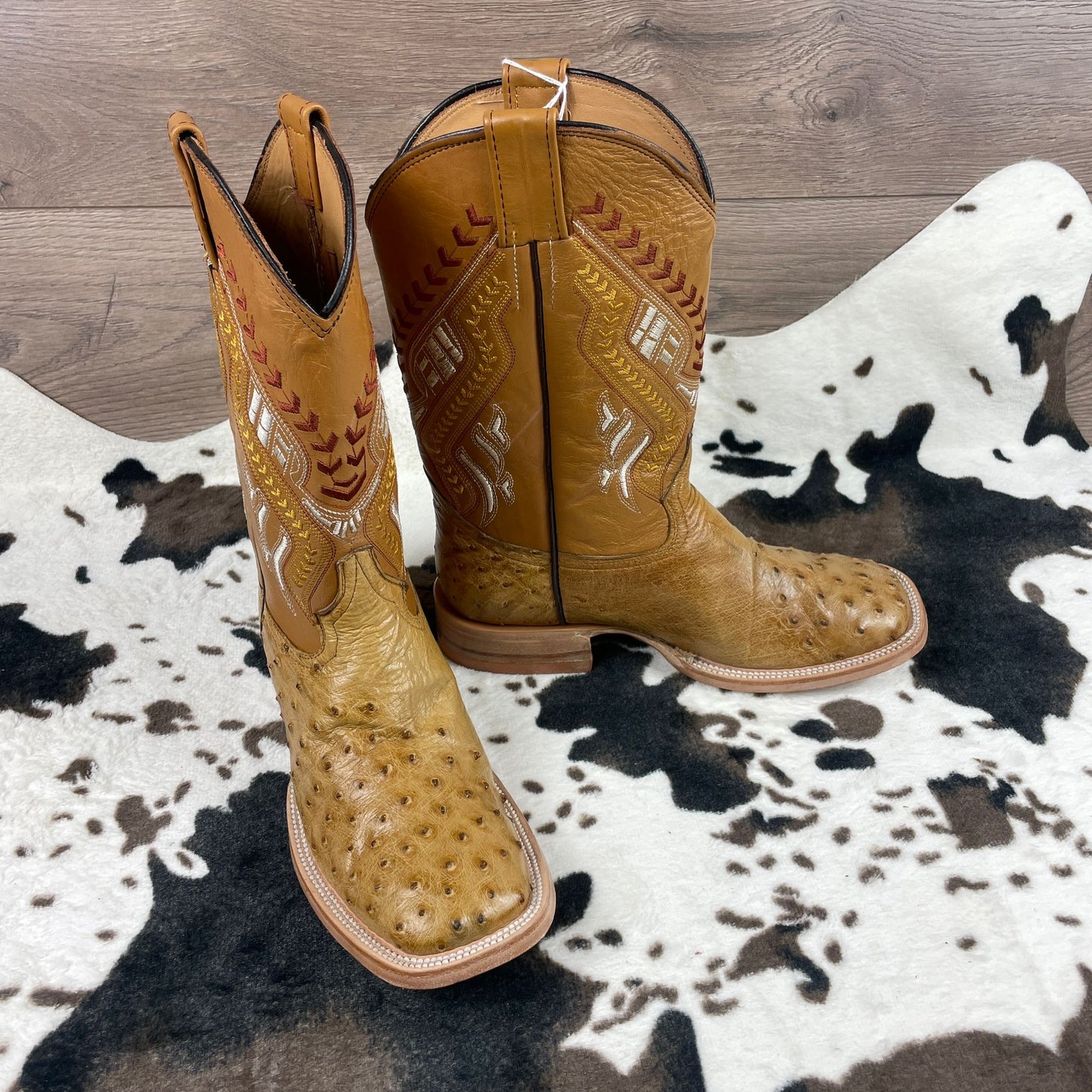 Golden Tan Genuine  Exotic Skin Pull On Boots