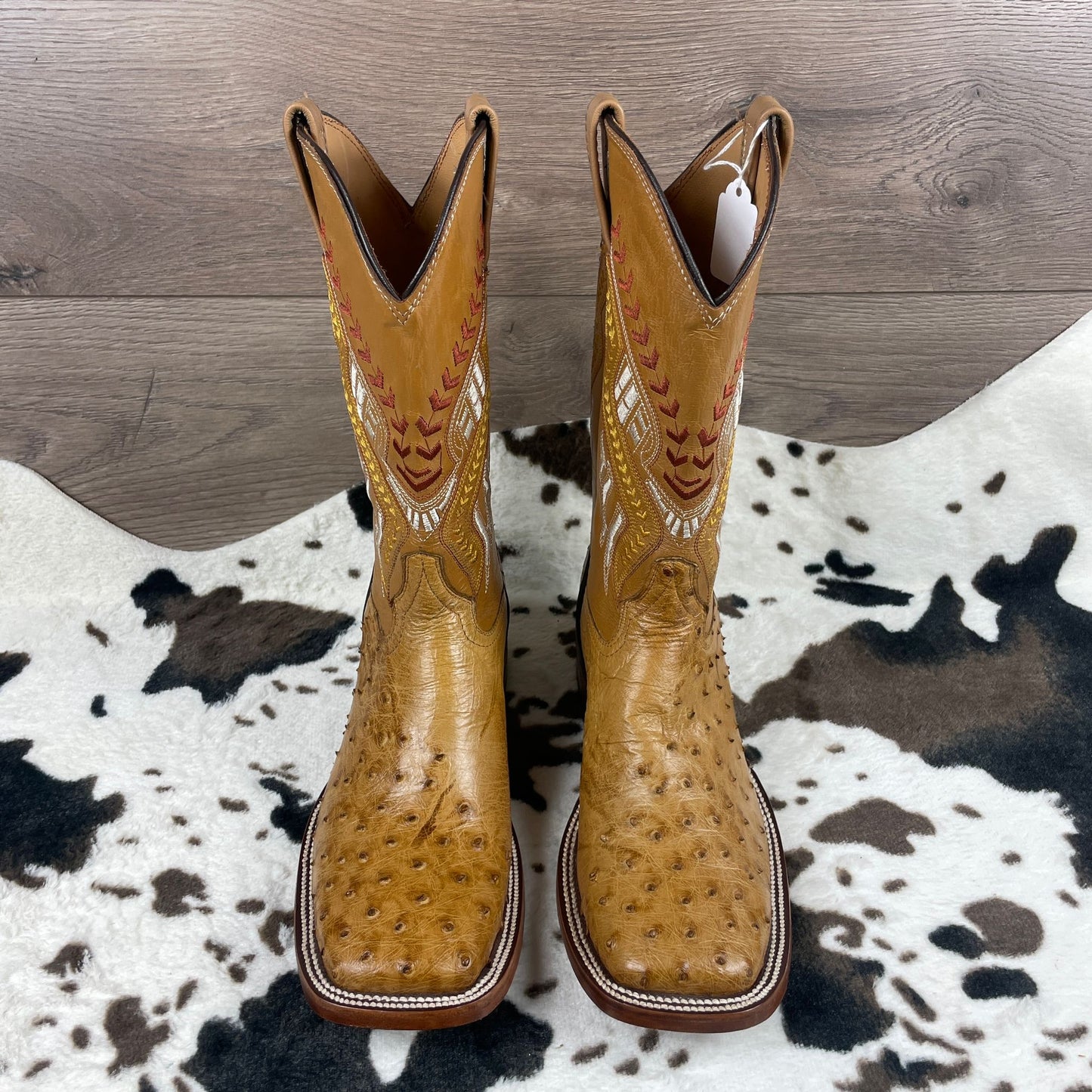 Golden Tan Genuine  Exotic Skin Pull On Boots